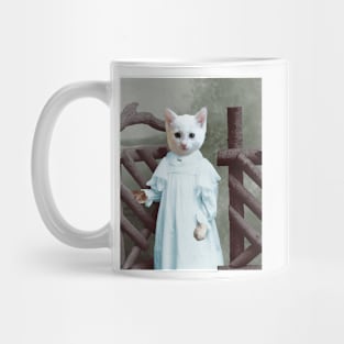 White Kitten Mug